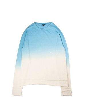 Benson Ombre Dip Dyed Sweater - Blue