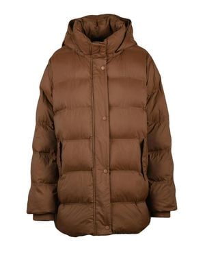 Pennyblack Polyamide Hooded Down Jacket - Brown