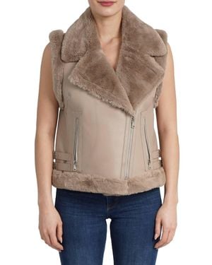 Love Token Zoe Moto Vest - Blue
