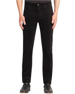 Monfrere Brando Velvet Slim-Fit Jeans - Black