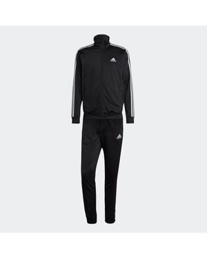 adidas Basic 3-Stripes Tricot Track Suit - Black