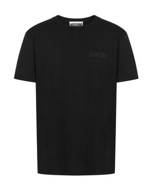 Moschino T-Shirt With Crew Neckline - Black
