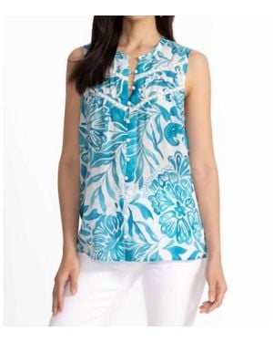 Johnny Was Tank Blouse - Blue