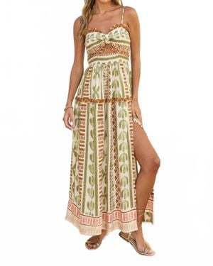 Dress Forum Desert Bloom Tiere Dress - Metallic