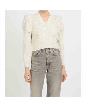 Caballero Audra Cropped Cardigan - Natural