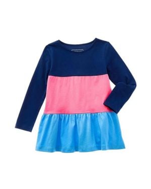 Duffield Lane Girl's Callie Tunic Fall Top - Blue