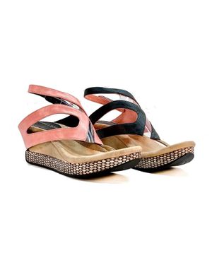 MODZORI Zoey Mid Wedge Sandal - Pink