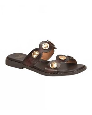 Söfft Ezra Studded Slides - Brown