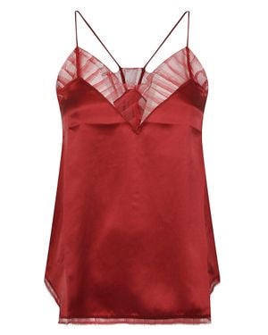 IRO Polyamide Mesh Tank Top - Red
