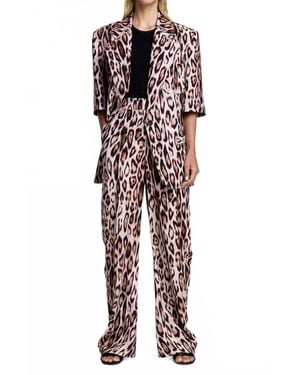 Smythe Short Sleeve Oversized Blazer - Multicolor