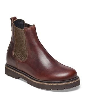 Birkenstock Highwood Slip On Leather Boot - Brown