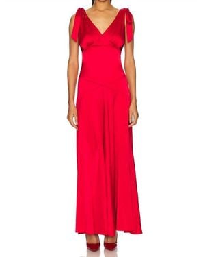 Line & Dot Harles Maxi Dress - Red