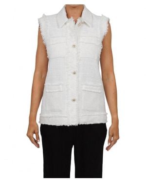 Love Token Tara Jacket Vest - White