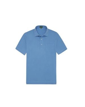 Sid Mashburn Short Sleeve Polo - Blue