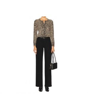 FRAME Le Slim Palazzo Long Jeans - Black