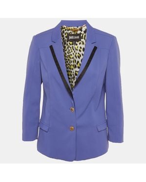 Just Cavalli Crepe Tailored Blazer - Blue
