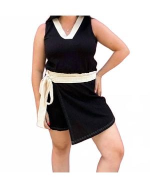Anniewear Textured Romper - Black