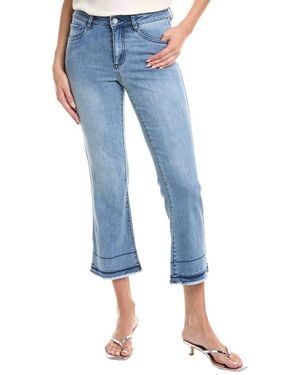 Joseph Ribkoff Flare Crop Jean - Blue