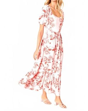 Sugarlips Peony Midi Dress - White