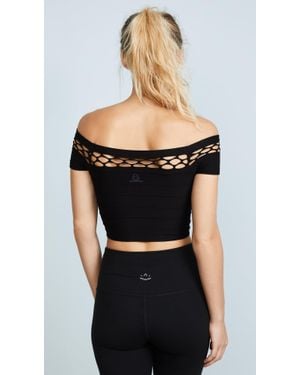 Phat Buddha The El Burgundy Crop Top Xs/S - Black