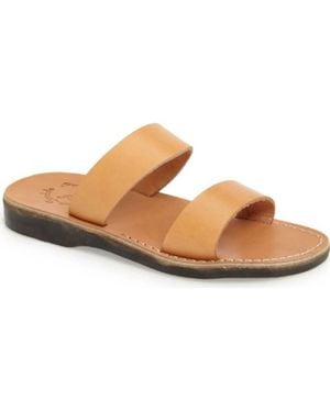 Jerusalem Sandals Aviv Rubber Slide - Brown