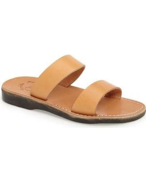 Jerusalem Sandals Aviv Rubber Slide - Brown