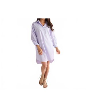 Caryn Lawn Preppy Star Elbow Dress - Black