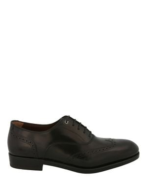Ferragamo Raphael Wingtip Dress Shoes - Black