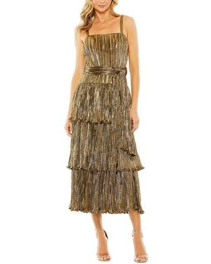 Mac Duggal Ruffle Tiered Buckle Detail Dress - Multicolor