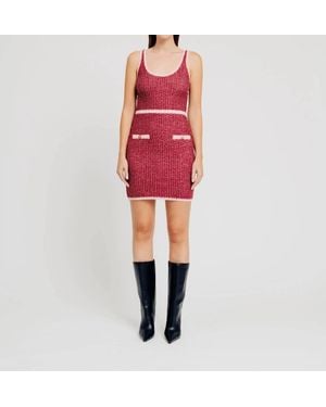 Torn By Ronny Kobo Lyra Mini Dress - Red