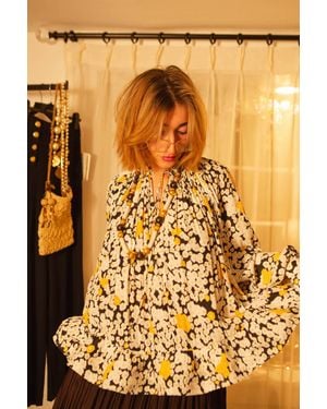 Lanvin Floral Printed Blouse - Metallic