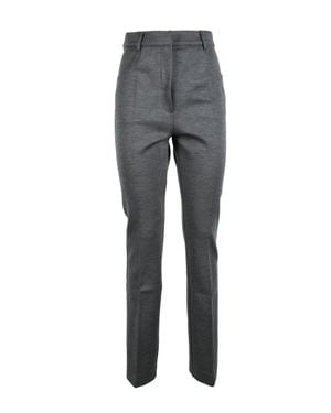 Sportmax Tailored Pants With Concealed Fastening - Gray