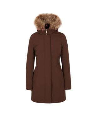 Yes-Zee Nylon Jackets & Coat - Brown