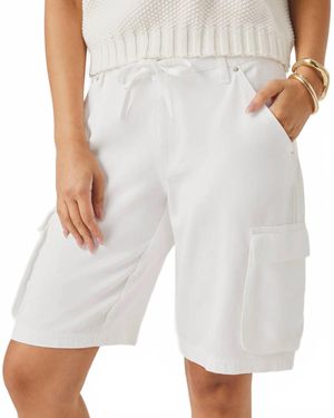 Splendid Lounge Denim Cargo Short - White