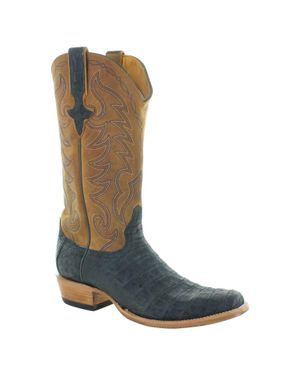 Old Gringo Amherst Sueded Caiman Boot - Blue