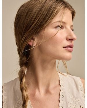 Lucky Brand Twist Hoops - Brown