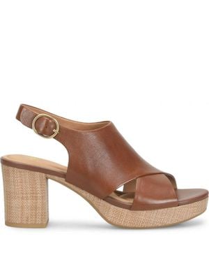 Söfft Liv Platform Sandal - Brown