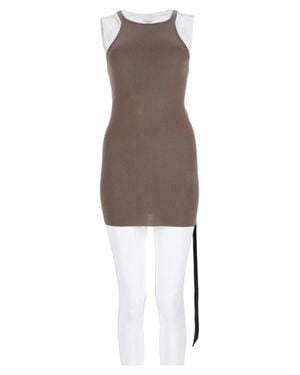 Rick Owens Sleek Fitted Sleeveless Cotton Top - Natural