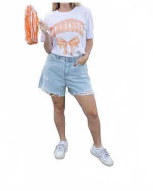 Canvas Apparel Tennessee Spirit Bow Short Sleeve Tee - Blue