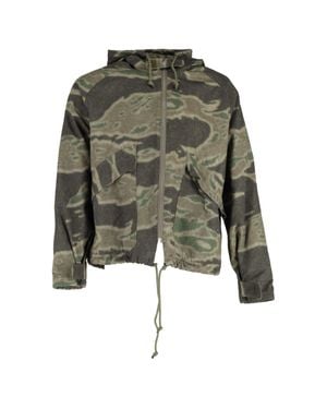 Yeezy Season 3 Camo Printed Anorak Camouflage Print Jacket - Green