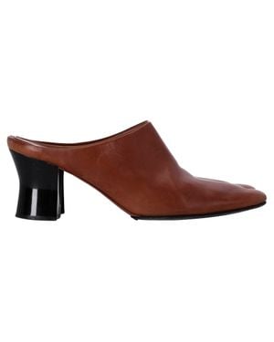 The Row Adela Heeled Mules - Brown