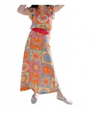 Briton Court Tiffany Skirt - Orange