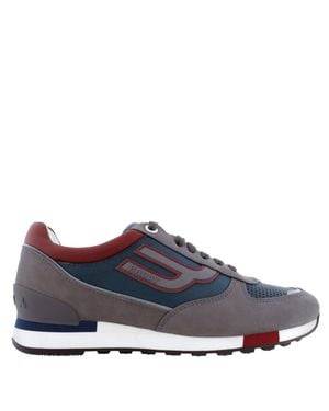 Bally Glendon Paneled Low-Top Sneakers, Brand Size 5 Us Size 6 - Blue