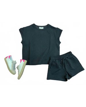 See And Be Seen Call My Jet Textured Shorts - Blue