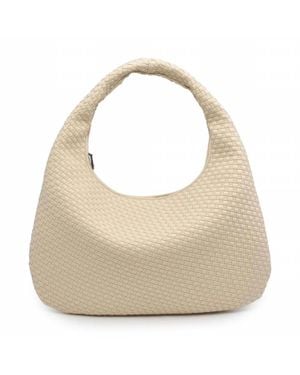 Sol And Selene Dream Large Woven Neoprene Hobo Bag - Natural