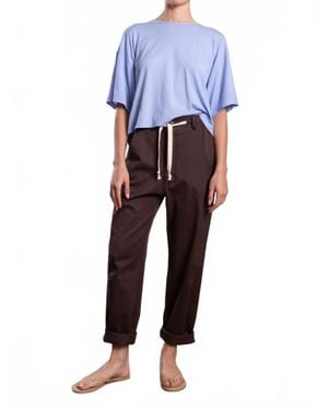 Pharaoh Claire Barrel Pant - Blue
