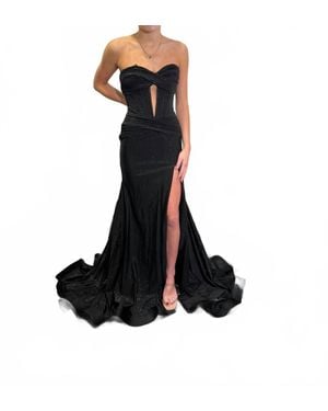 Jovani Remi Long Formal Prom Dress - Black