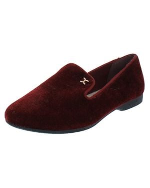 Charter Club Purcie Logo Slip On Loafers - Red