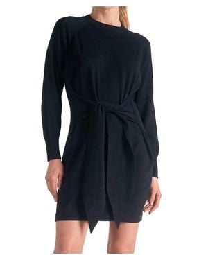 Elan Longsleeve Midi Dress - Black
