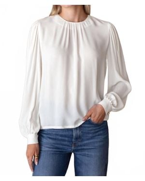 Emerson Fry Gathered Neckline Blouse - Gray